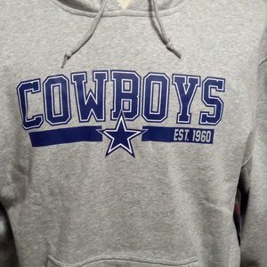 Dallas Cowboys Pullover Hoodie Sweatshirt NWT Men's Size Large